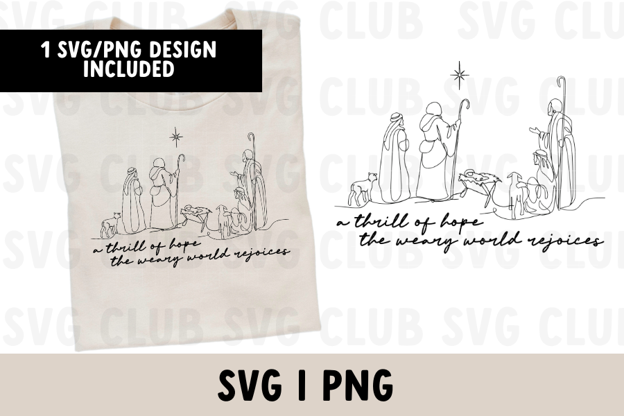 Nativity SVG / PNG - Nativity Scene SVG
