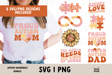 Load image into Gallery viewer, Autism Awareness SVG/PNG Bundle
