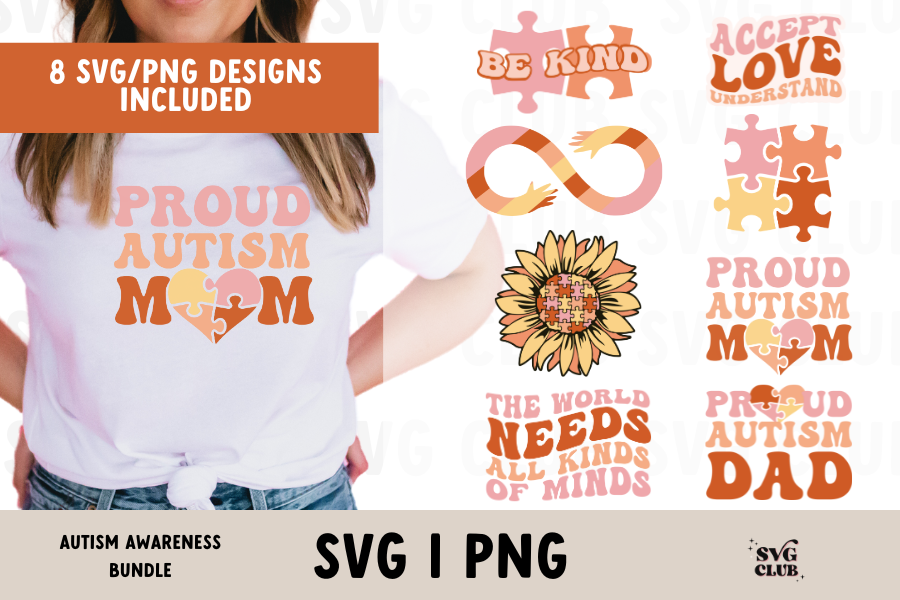 Autism Awareness SVG/PNG Bundle