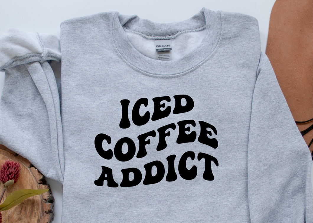 Iced Coffee Addict SVG/PNG