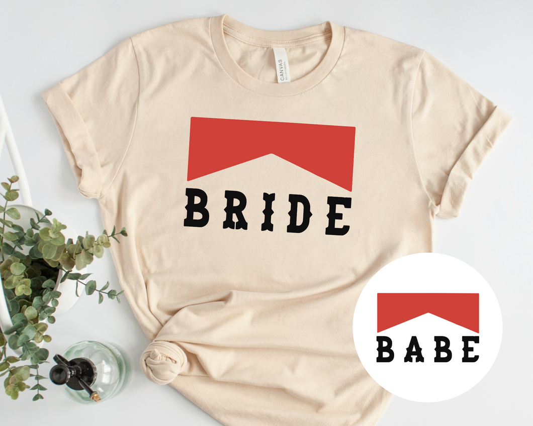 Bride/Babe Marlboro Western SVG/PNG