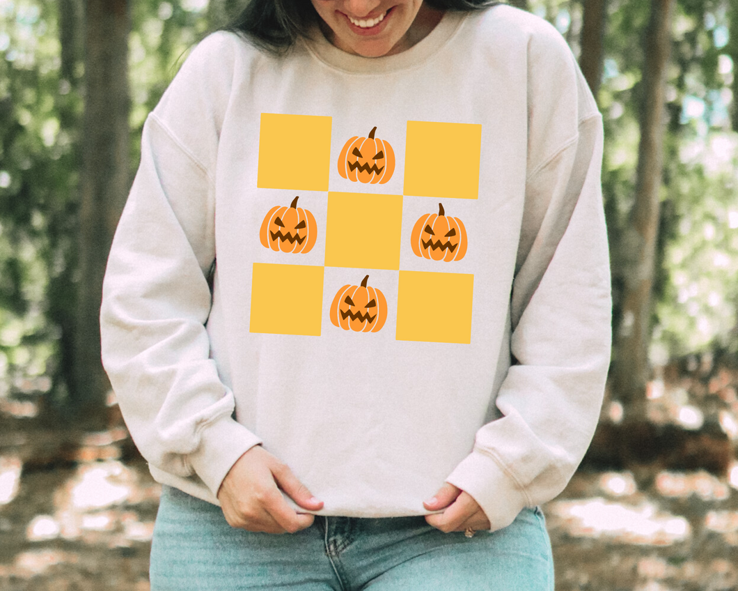 Checkered Pumpkin SVG/PNG