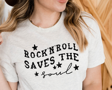 Load image into Gallery viewer, Rock N Roll Saves The Soul SVG/PNG - Grunge Option Included
