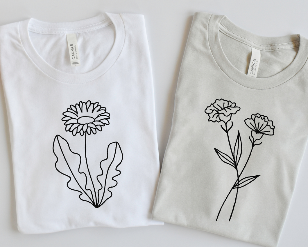 Botanical Flowers SVG/PNG