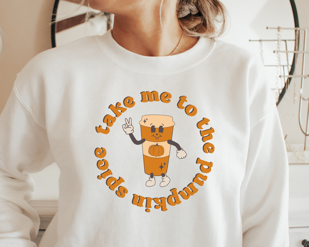Take Me To The Pumpkin Spice Mascot SVG/PNG