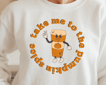 Load image into Gallery viewer, Take Me To The Pumpkin Spice Mascot SVG/PNG
