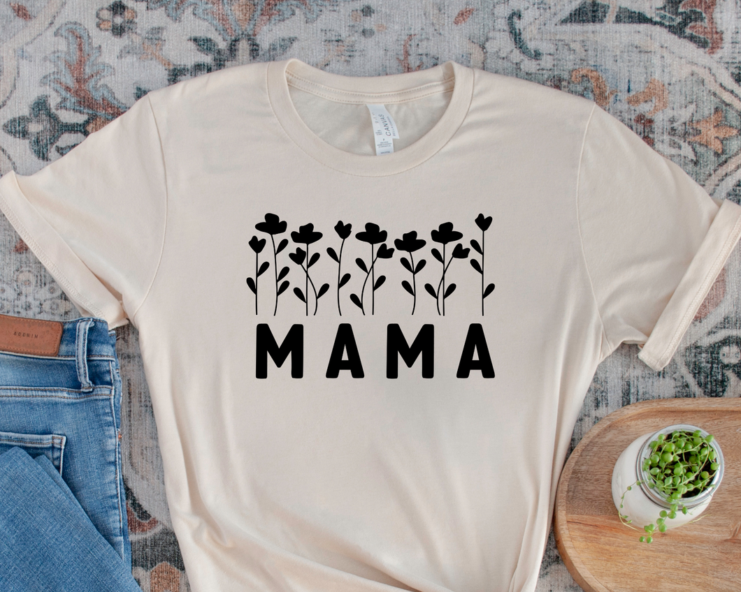 Mama with flowers SVG/PNG