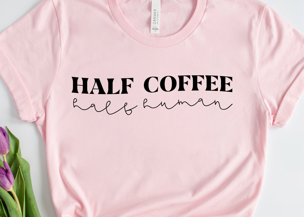 Half Coffee Half Human SVG/PNG