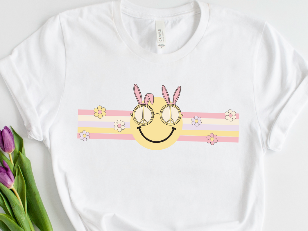 Smiley Bunny Glasses Easter SVG/PNG