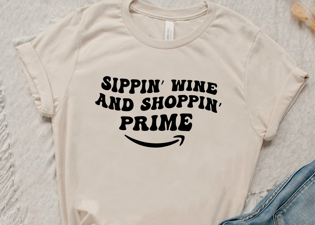 Sippin Wine & Shoppin Prime SVG/PNG