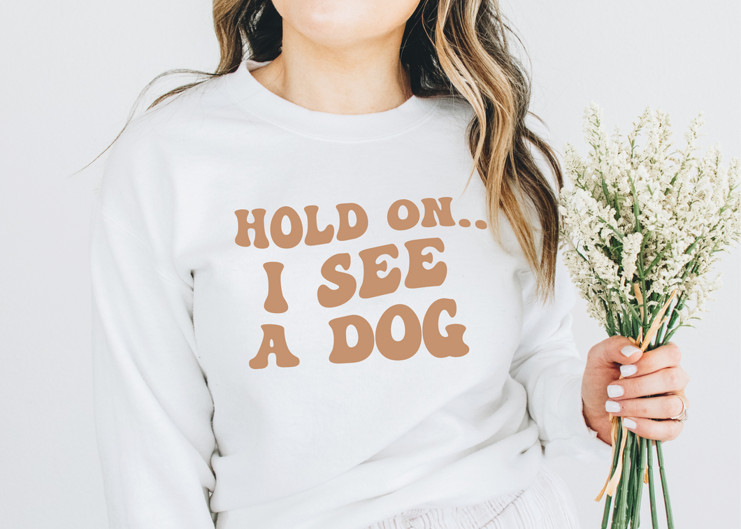 Hold On I See A Dog SVG/PNG