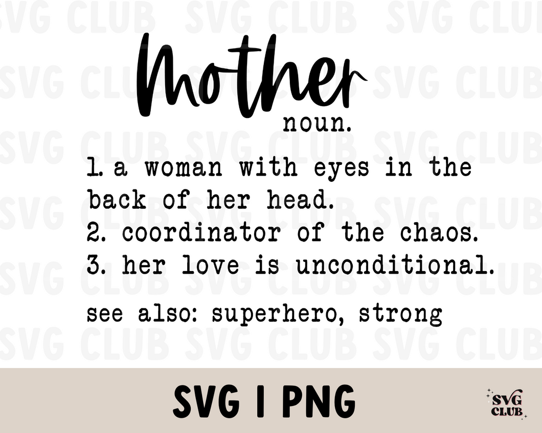 Mother Definition - SVG/PNG