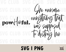Load image into Gallery viewer, She Overcame SVG/PNG Bundle
