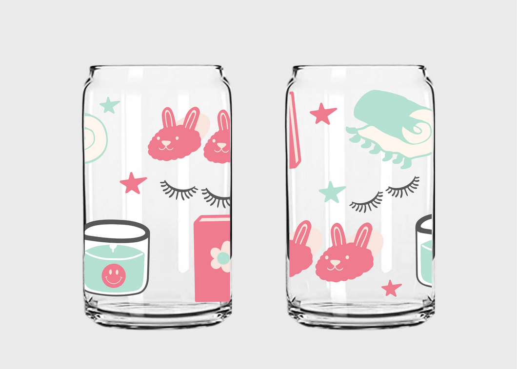 Self Care Glass Can Wrap SVG/PNG