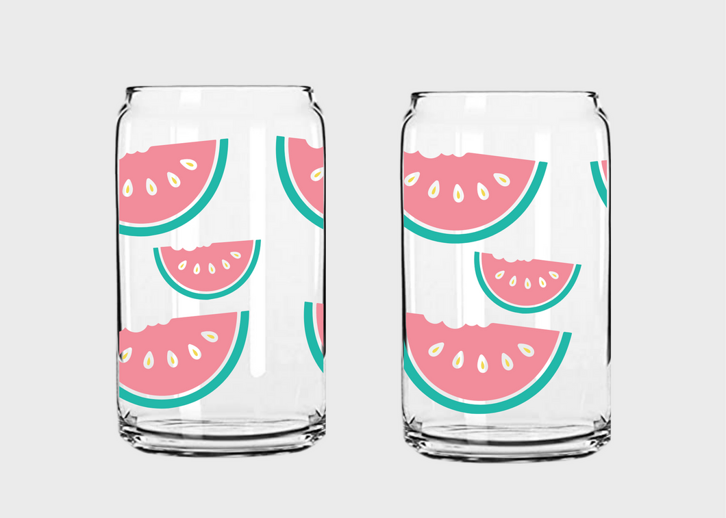 Summer Watermelon Glass Cup Wrap SVG/PNG