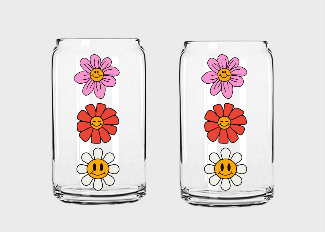 Vertical Retro Flowers SVG/PNG