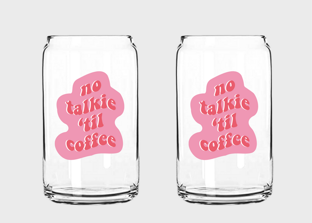 No Talkie Til Coffee SVG/PNG