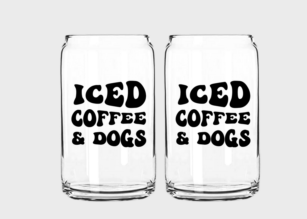 Iced Coffee & Dogs SVG/PNG