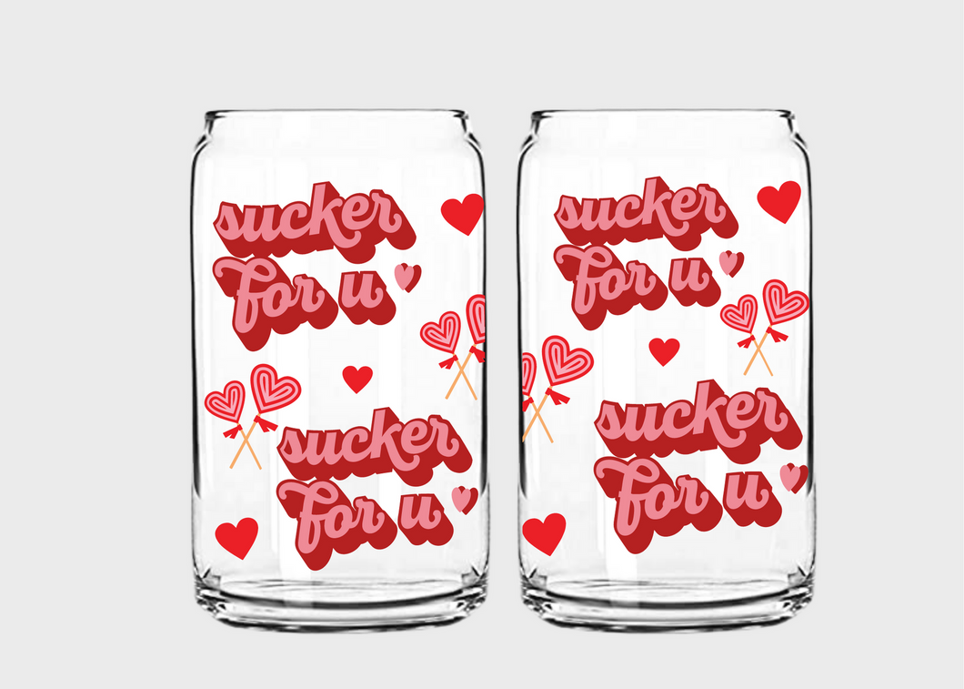 Sucker For U Libbey 16oz SVG